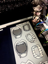 Load image into Gallery viewer, Halloween 2025 BW Advent Day 7 Sticker Sheets