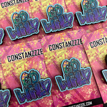 Load image into Gallery viewer, GO Wild Zombie Lettering Wooden Pin