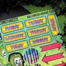 Load image into Gallery viewer, Halloween 2024 Advent Day 4 Sticker Sheets