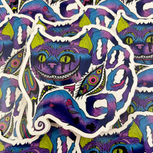 Load image into Gallery viewer, Trippy Cat Full Body Clear Vinyl Sticker