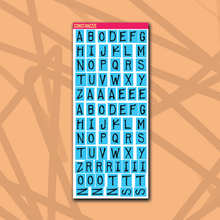 Load image into Gallery viewer, 318 Label Letter Sticker Sheet