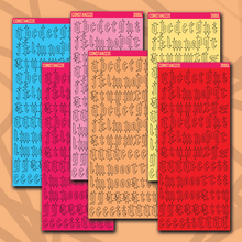 Load image into Gallery viewer, 318 Gothic Letter Sticker Sheet
