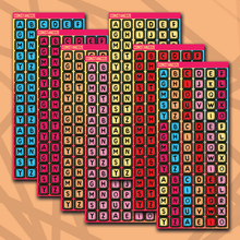 Load image into Gallery viewer, 318 Bead Letter Sticker Sheet
