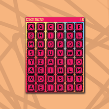 Load image into Gallery viewer, 318 Medium Bead Letter Sticker Sheet