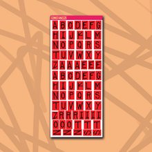 Load image into Gallery viewer, 318 Label Letter Sticker Sheet