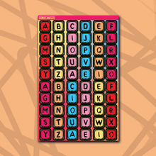 Load image into Gallery viewer, 318 Jumbo Bead Letter Sticker Sheet