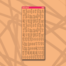 Load image into Gallery viewer, 318 Gothic Letter Sticker Sheet