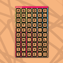 Load image into Gallery viewer, 318 Jumbo Bead Letter Sticker Sheet