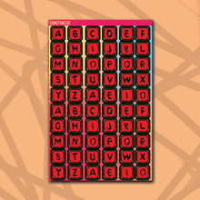 Load image into Gallery viewer, 318 Jumbo Bead Letter Sticker Sheet