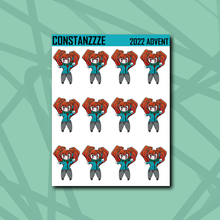 Load image into Gallery viewer, Winter 318 Chibi Sticker Sheet