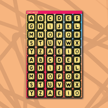 Load image into Gallery viewer, 318 Jumbo Bead Letter Sticker Sheet