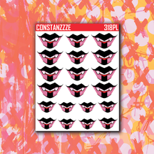 Load image into Gallery viewer, 318 Pink Lips Sticker Sheet