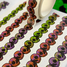 Load image into Gallery viewer, Traditional Halloween Skull Washi Tape