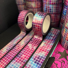 Load image into Gallery viewer, Holo Galaxy Grid Washi Tape 15/20mm
