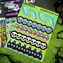 Load image into Gallery viewer, Halloween 2024 Advent Day 7 Sticker Sheets