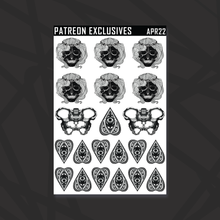 Load image into Gallery viewer, Skull Witch Deco and Deco Boxes Sticker Sheets