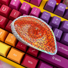 Load image into Gallery viewer, Red Eye Glitter Vinyl Sticker *discounted*