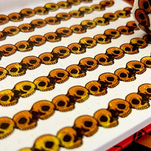 Load image into Gallery viewer, Orange Skull Washi Tape