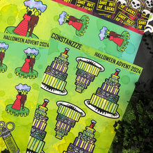 Load image into Gallery viewer, Halloween 2024 Advent Day 13 Sticker Sheets