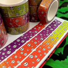 Load image into Gallery viewer, Skullie Grid Sparkle Washi Tape 15mm