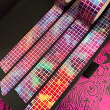 Load image into Gallery viewer, Holo Galaxy Grid Washi Tape 15/20mm