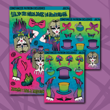 Load image into Gallery viewer, Alice Gone Mad Deco Sticker Sheets