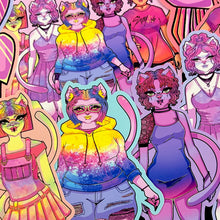 Load image into Gallery viewer, Pride Meow Meow Die Cut Bundle