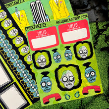 Load image into Gallery viewer, Halloween 2024 Advent Day 3 Sticker Sheets