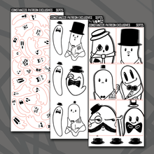 Load image into Gallery viewer, BW Dapper Boos Deco+ Sticker Sheets