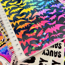 Load image into Gallery viewer, Black Battie Pattern Reusable Sticker Book