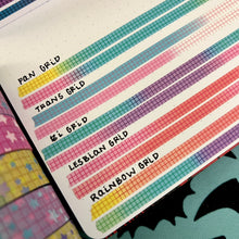 Load image into Gallery viewer, Pride Grid Washi Tape 5mm
