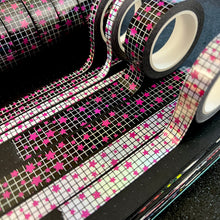 Load image into Gallery viewer, Holo Star Grid Washi Tape 5/10/15mm