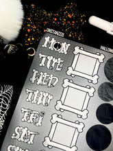 Load image into Gallery viewer, Halloween 2025 BW Advent Day 4 Sticker Sheets