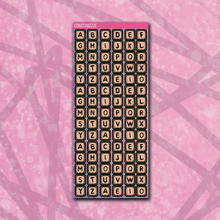Load image into Gallery viewer, Spooky Disco Bead Letter Sticker Sheet