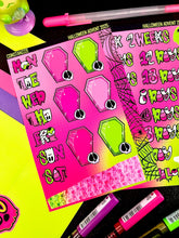Load image into Gallery viewer, Halloween 2025 Advent Day 1 Sticker Sheets