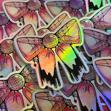 Load image into Gallery viewer, Spooky Disco Bow Holo Vinyl Sticker