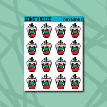 Load image into Gallery viewer, Spooky Winter Drinkies Sticker Sheet
