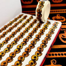 Load image into Gallery viewer, Orange Skull Washi Tape