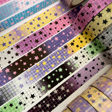 Load image into Gallery viewer, Pride Star Grid 2.0 Washi Tape 15mm