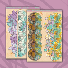 Load image into Gallery viewer, Planners Bloom Flora Strips Deco Sticker Sheets