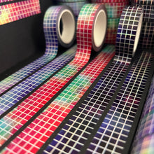 Load image into Gallery viewer, Holo Mermaid/Sea Witch Grid Washi Tape 15mm