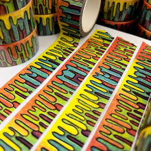 Load image into Gallery viewer, Rainbow Splatter Drippie Washi Tape 20mm