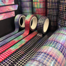 Load image into Gallery viewer, Holo Mermaid/Sea Witch Grid Washi Tape 15mm