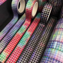 Load image into Gallery viewer, Holo Mermaid/Sea Witch Grid Washi Tape 15mm