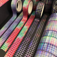 Load image into Gallery viewer, Holo Mermaid/Sea Witch Grid Washi Tape 15mm