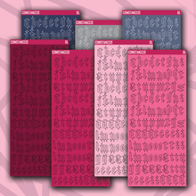 Load image into Gallery viewer, CPC Gothic Letter Sticker Sheet