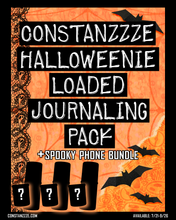 Load image into Gallery viewer, Halloweenie Loaded Journaling Pack *no codes* purchase alone