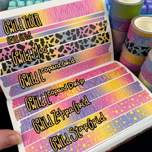 Load image into Gallery viewer, GO Wild Pattern Washi Tape 5/15/20mm