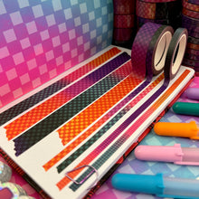 Load image into Gallery viewer, Race To Wild Checker/Grid Washi Tape 5/15mm