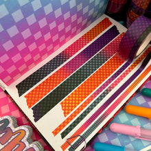 Load image into Gallery viewer, Race To Wild Checker/Grid Washi Tape 5/15mm